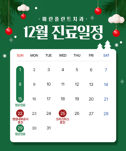 12월 진료일정